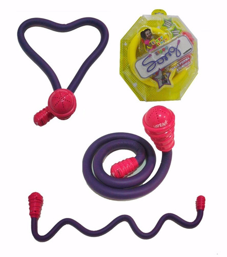 Imagen 7 de 7 de Microfono Flexible Zippy Song Inalambrico Efecto Tv Educando