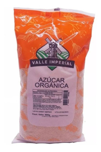 Azúcar Rubia Orgánica 500 Grs - Valle Imperial.