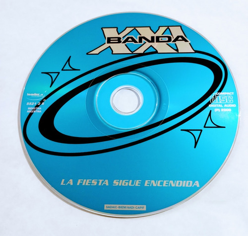 Banda 21 Cd Nuevo Original La Fiesta Sigue Encendida