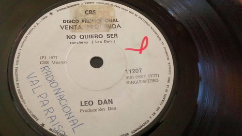 Vinilo Single De Leo Dan . Ausencia ( F122