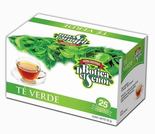 Pack De 2 Té Verde Botica Del Señor 25 Saquitos