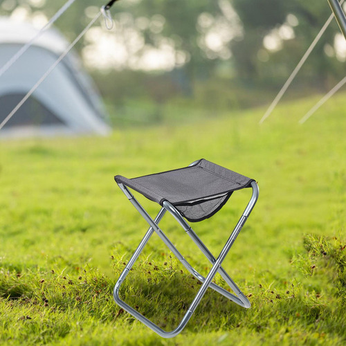 M Taburete De Camping Plegable Con Bolsa De Transporte,