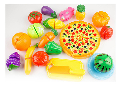 Juego De 24 Juguetes Para Cortar Alimentos, Frutas, Verduras