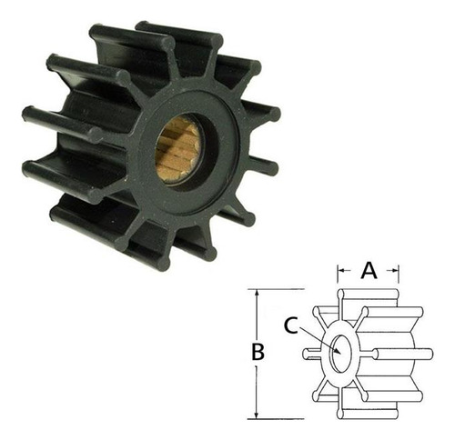 Rotor De Bomba De Agua Motor Volvo 4.3 5.0 5.7 1998