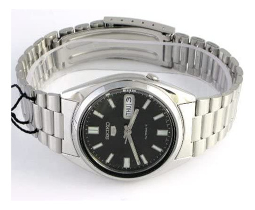 Relógio analógico automático Seiko para homens com alça