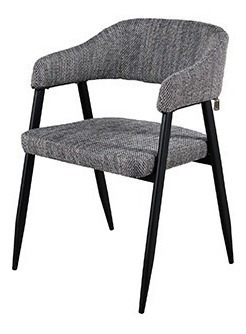 Silla Chloe Industrial - Gris Obscuro Këssa Muebles