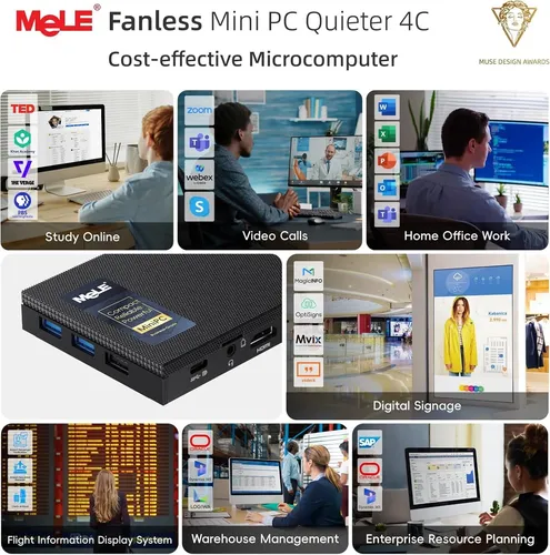 Mini Pc Mele Quieter 4c N100 16 Gb 512 Gb 1 | MercadoLivre