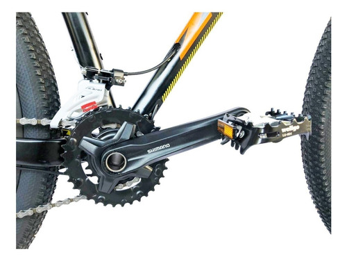 Imagen 5 de 6 de Mountain bike Zenith Bicycles Off Road Series Riva Elite 2020 R29 M 18v frenos de disco hidráulico cambios Shimano Alivio M4020 y Shimano Alivio M4000 color negro mate