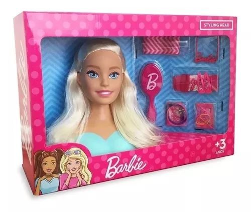 Boneca Busto Barbie Manequim Maquiagem Acessórios Original