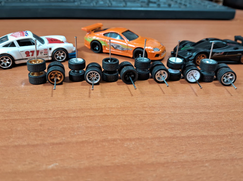 Llantas De Goma (6 Pares) Para Hot Wheels 