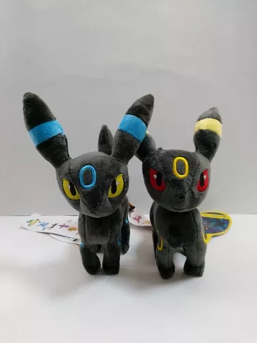 Umbreon Shiny Eevee Evolução Bicho Pelúcia Pokémon 20cm