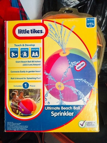 Pelota Rociadora De Agua Beach Ball Sprinkler Nueva En Caja (Usado)