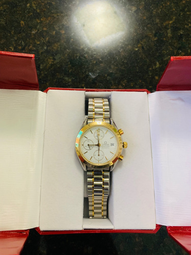 Reloj Omega Speedmaster Bisel Oro 18 K Dorado Amarillo Blanco (Usado)