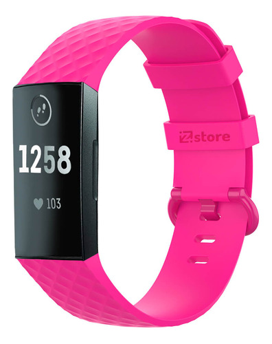 Correa Compatible Con Fitbit Charge 4 Fucsia