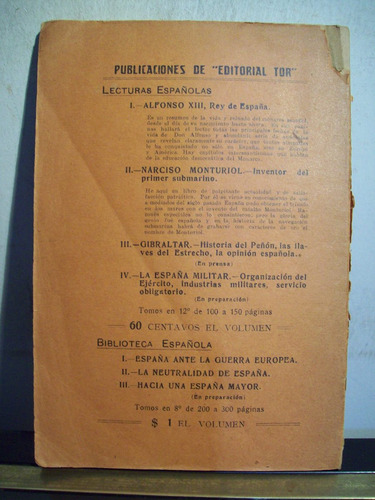 Adp Narciso Monturiol Inventor Del Primer Submarino / Ed Tor (Usado)