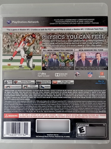 Madden 13 Para Ps3 (Usado)