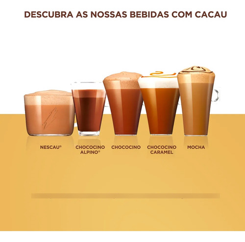 Kit 4cx Chococino Caramel Cápsula Nescafé Dolce Gusto
