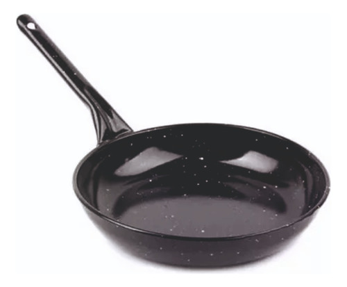 Sarten Enlozado Vitrificado N 22 Apta Induccion Vitrificada Negro