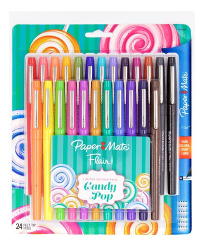 Marcador Paper Mate Candy Pop De 24 Colores