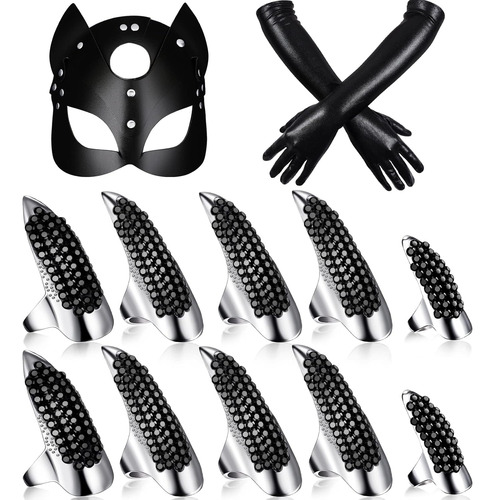 Juego De 13 Piezas De Anillos De Uñas De Dedo, Garras De Dis