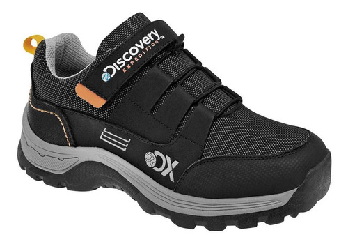 Zapato Hiking Discovery Di2022 Color Negro Para Niño Tx5