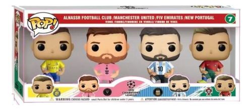 Pack 4 Funkos Lionel Messi #10 Y Cristiano Ronaldo #7