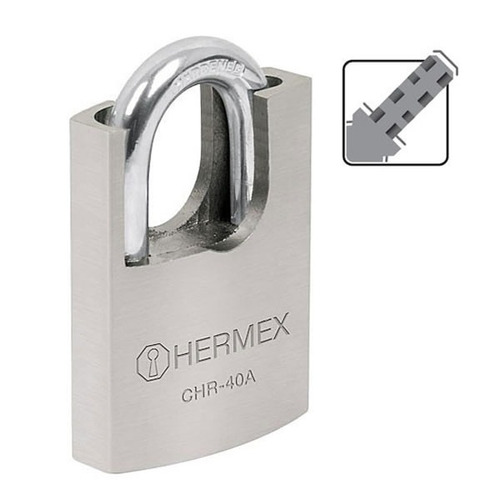 Candado Alta Seguridad Hermex Chr-50a 50mm 3 Llaves Mf Shop