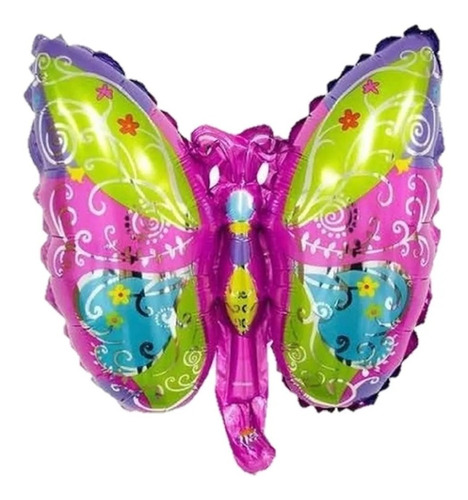 5 Globos Mariposas Metalizados 35 Cm