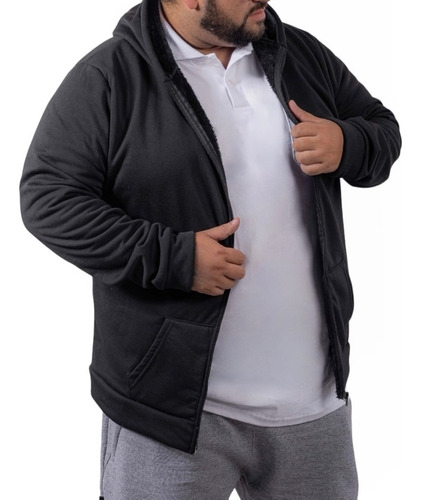 Campera Buzo Abrigo Piel Corderito Hombre Talles Especiales 