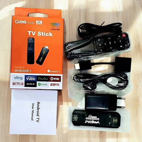 Tv Box Stick Q96 Android Tv 4k Ultra Hd 8gb+128gb Color Negr
