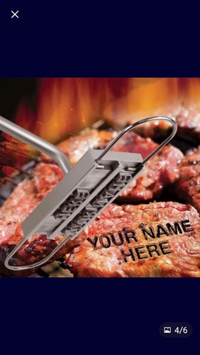 Marcador De Nombre En Carne .marca Ag.modelo P1 Ag