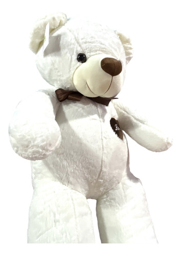 Peluche Gigante 110cm - Osito Marron Claro Con Moño Animal