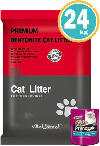 Imagen 1 de 10 de Sanitario Gato Aglomerante Bentonita + Obsequio Y E. Gratis