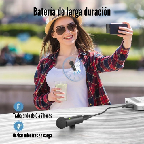 Micrófono Lavalier Fifine M8 Wireless Para Android Y iPhone