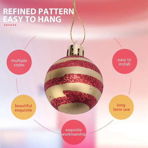 Bolas Decorativas Para Árbol De Navidad, 50 Unidades, Para F