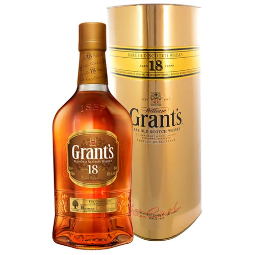 Imagen 1 de 10 de Whisky William Grants 18 Años 750ml En Estuche