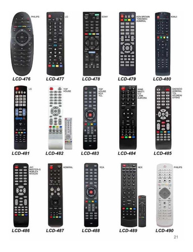 Control Remoto Tv Lcd Led Smart Todas Las Marcas Y Modelos