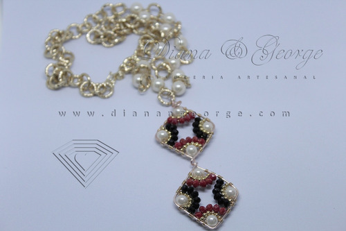 Collar Rombos De Cristal Diana & George