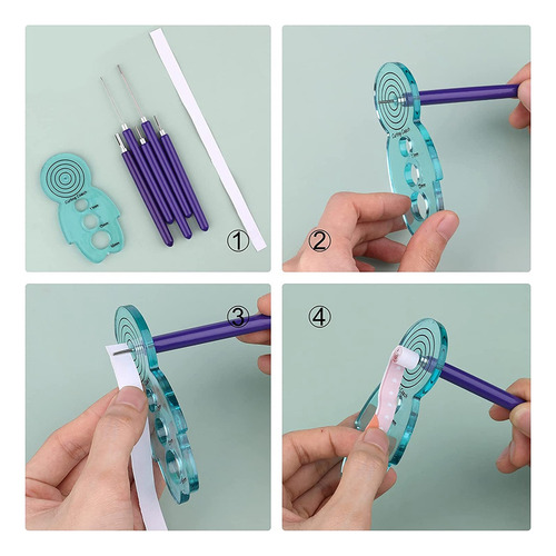 Juego De Herramientas Para Quilling, 5 Herramientas De Papel