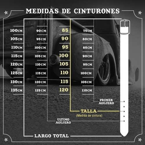 Imagen 4 de 6 de Cinturón Pierce Studebaker Cuero Vacuno