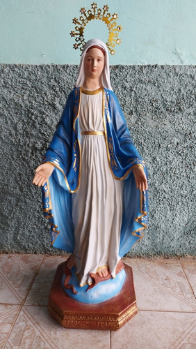 Imagem 3 de 3 de Imagem Nossa Senhora Das Graças Grande Resina 90 Cm Linda!!