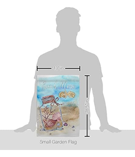 Breeze Decor Beach More Garden Flag Set Soporte De Pared Con