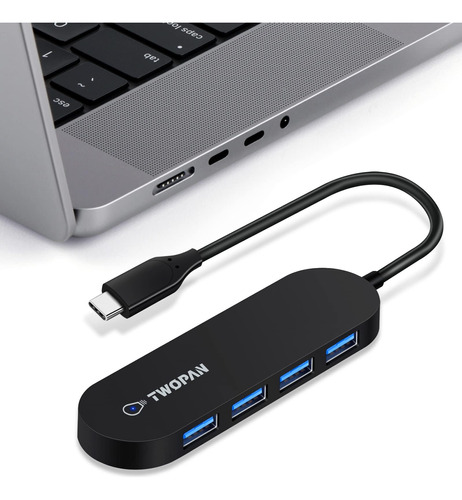 Adaptador Twopan Usb-c A Usb 3.0 De 4 Puertos Alta Velocidad