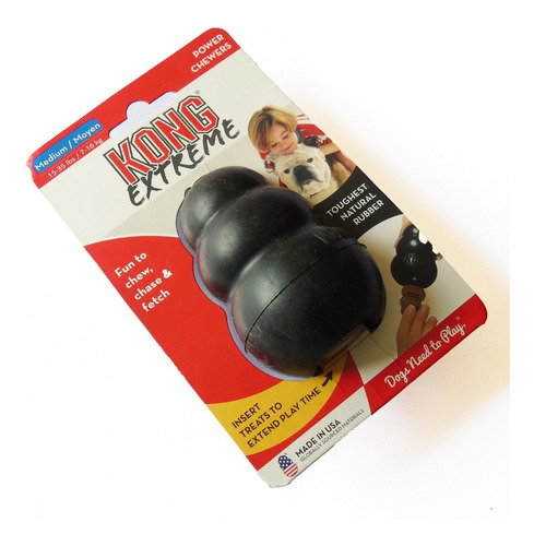 Juguete Kong Extreme Ultra Resistente Perro Mediano 7-16 Kg