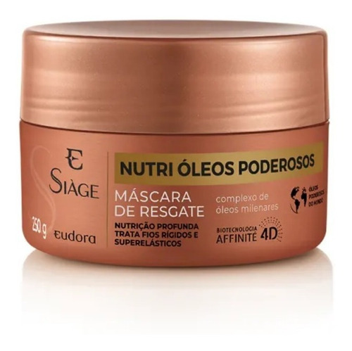 Máscara Eudora Síage Nutri Óleos Poderosos De 250ml 250g