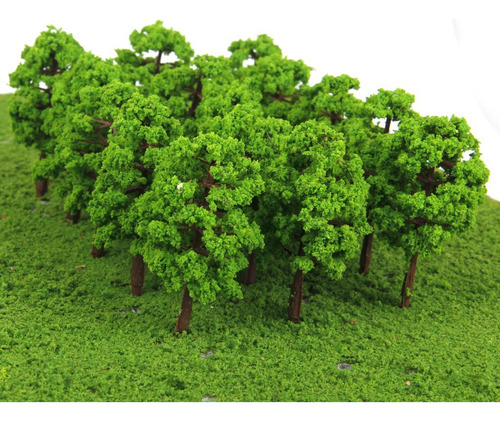 2x 20 Green Tree Model Train Railway Diorama Wargame Park
