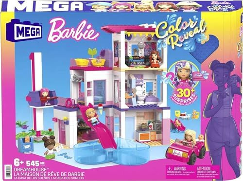 Mega Barbie Color Reveal Juego De Juguetes De Construcción,