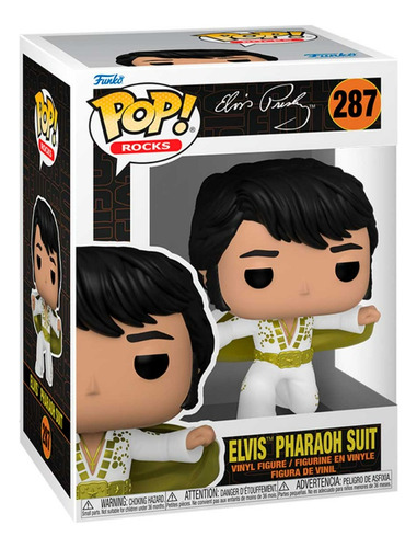 Funko Pop! Rocks - Elvis Presley Traje Faraon #287 