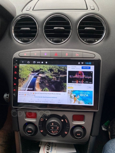 Central Multimidia 9' Peugeot 308 / 408 Android + Carplay