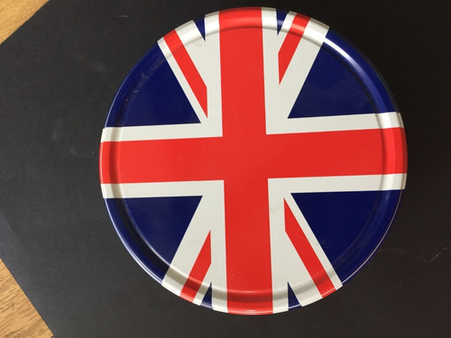 Lata Tipo Galletas Con Bandera De Inglaterra (Usado)